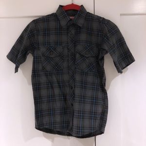 Boys Plaid Button Down Shirt